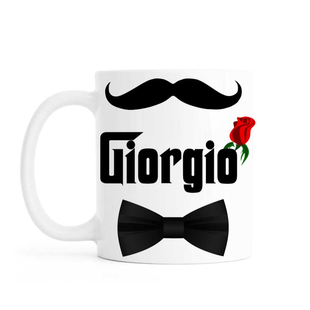 Personalised mug, godfather, best man, ceramic