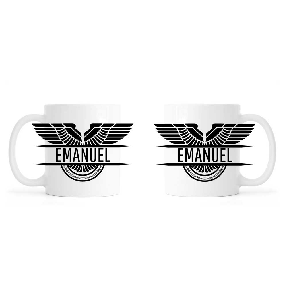 Personalised mug, tattoo, biker, ceramic