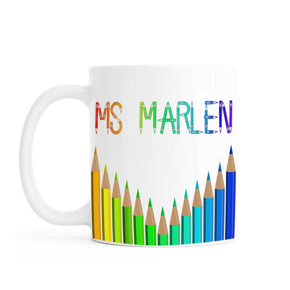 Personalised mug, school, ceramic