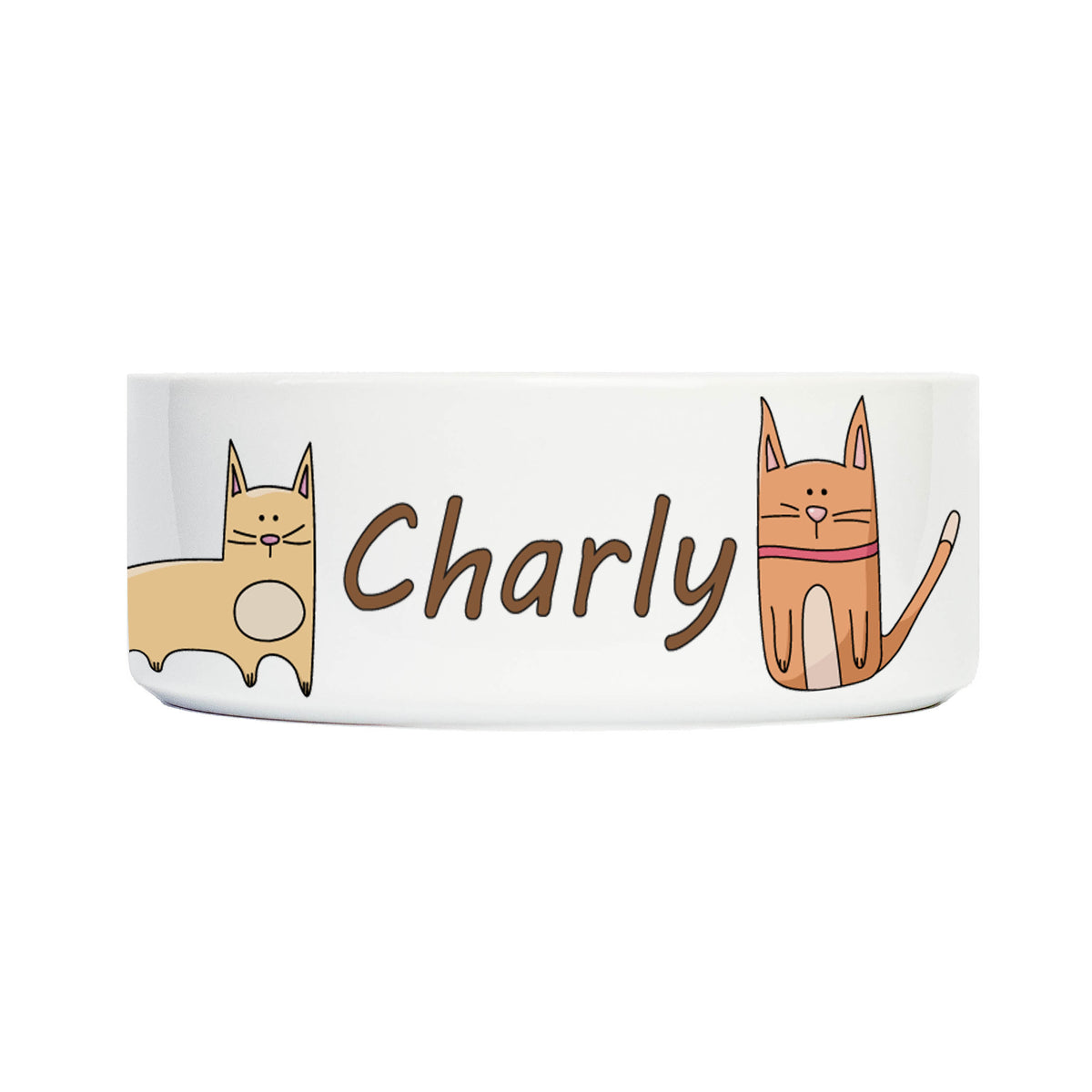 Personalised bowl for cats / ceramic - 22oz 650ml (design 6)