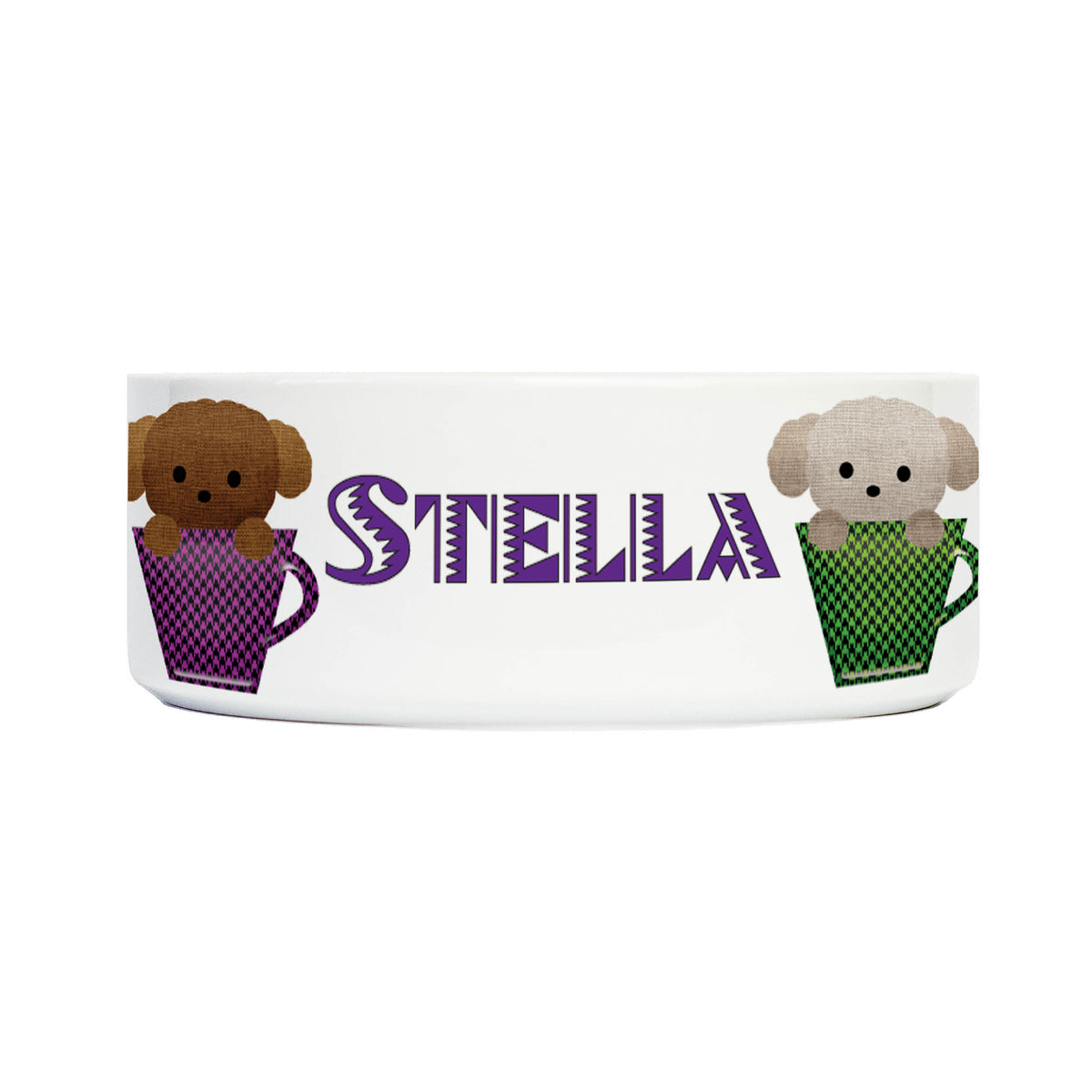 Personalised bowl for dogs / ceramic - 22oz 650ml (design 5)