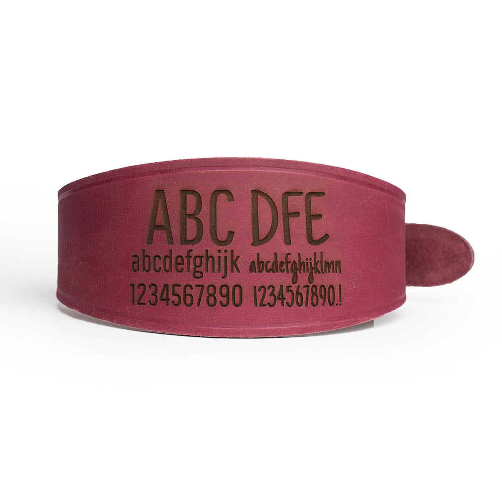 Leather Greyhound Collars - Whippet, Lurcher, Saluki, Deerhound, Natural Leather, Engraved, Leash optional