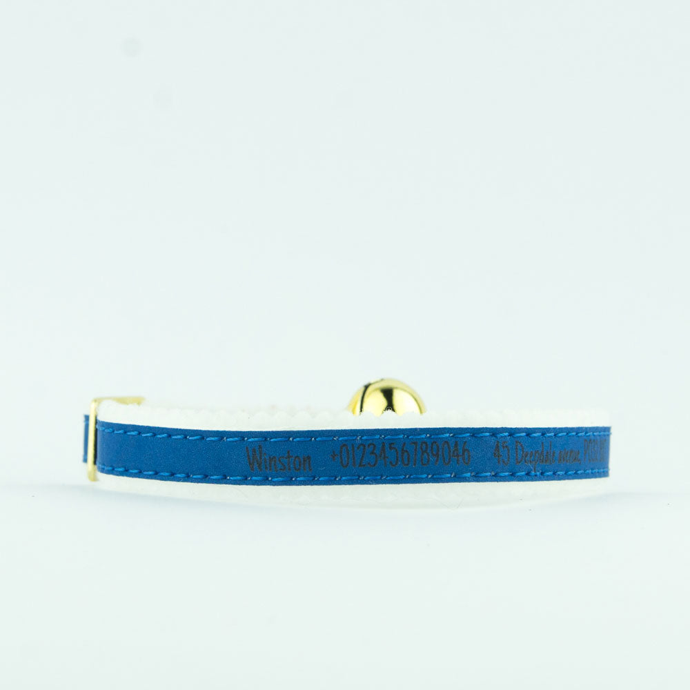 Collar Cat - Personalised, Kitten Kitty ID, Reflective, Elasticated, Engraved