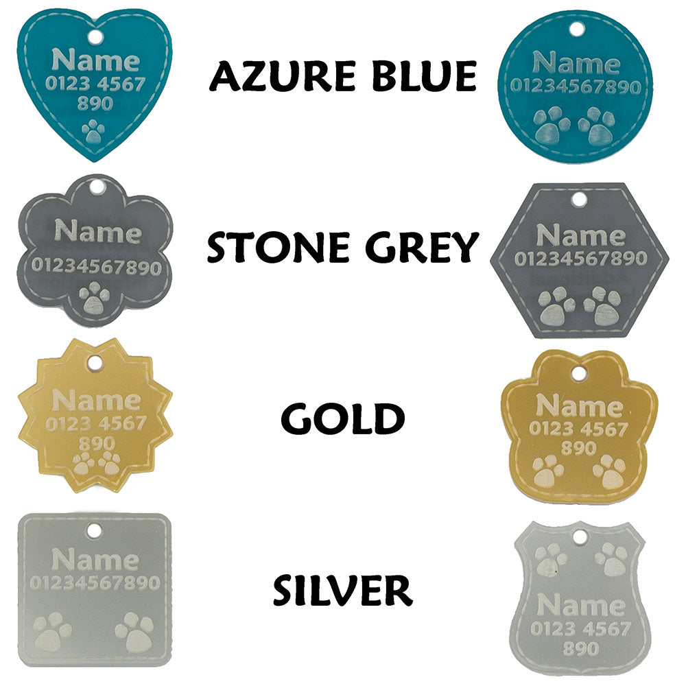 Dog tags Dog ID tags Dog name tags Luxury Personalised Engraved National Engraver