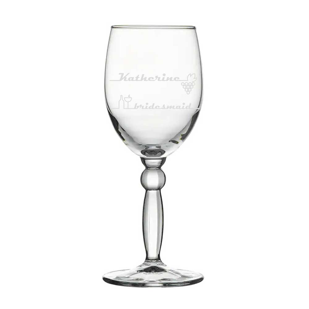 Vyno taurė, personalizuota, graviruota – Klasikinė arba Stilinga